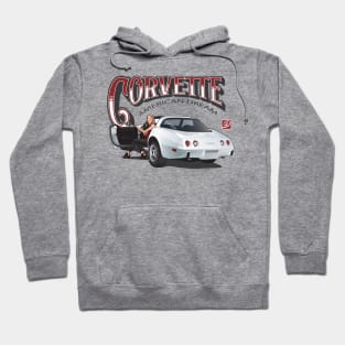 White Corvette Hoodie